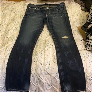 Express jeans barely boot extra low rise Size 10